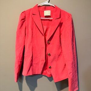 Sail to Sable Pink Blazer with Gold Buttons